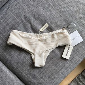 Bone colored Bikini Bottoms Zulu & Zephyr Small S